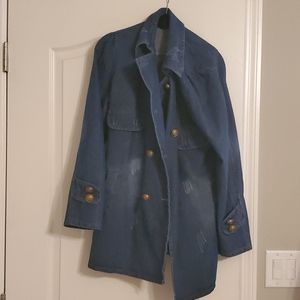 Women jean jacket new never worn